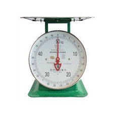 京仁工業計器盤秤 50kg, 混合顏色, 單品