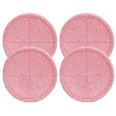 물걸레청소기 전기종 호환 극세사 걸레 분홍색 22cm, 4개