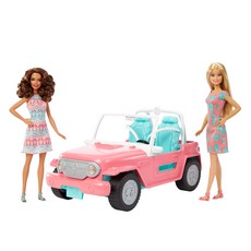 Barbie 越野車造型芭比娃娃配件組, 粉色的