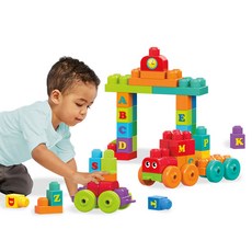 MEGA BLOKS 美高 我的寶貝的個街區 ABC 跑步火車 50p, 混色
