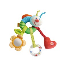 HABA 掛式毛毛蟲安撫玩偶 HB302837, 混色