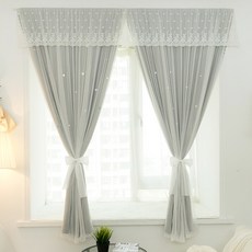 Loving Lab 公主魔鬼氈遮光窗簾, 灰色