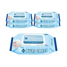 手部清潔掀蓋式濕紙巾, 70張, 5個