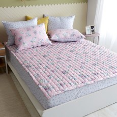 BONNIE LOUISE 印花莫代爾棉質床墊, 粉色