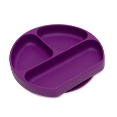 BUMKiNS 矽膠吸盤餐盤, 紫色, 單品