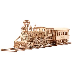 Wood Trick 蒸汽機關車立體拼圖 R17 WT030, 405件, 混合顏色, 1個