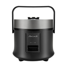Shinil 信一 迷你小型電飯鍋 黑色 3人用, SCJ-PCP08BK