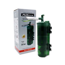 PhilGreen 水族箱觀賞魚用多功能過濾器 AQ-007, 6.5W, 1個