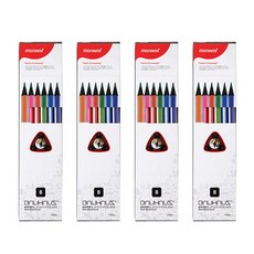 MONAMI 慕那美 包豪斯三角橡皮鉛筆 B 6004, 混色, 48入