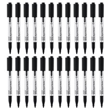 MONAMI 慕那美 圓頭白板筆 F222, 黑色的, 24個