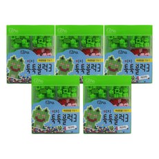 이지피아 툭툭 블럭3 야생동물만들기 개구리 블록놀이 완구 120p 5세트, 혼합색상
