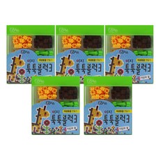 이지피아 툭툭 블럭3 야생동물만들기 기린과꽃 블록놀이 완구 120p 5세트, 단일 수량, 혼합색상