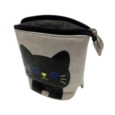 可折疊式支架鉛筆盒, 灰色的, 1個