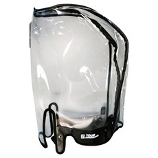 PGA투어 퓨어 골프백 후드커버 투명, 블랙