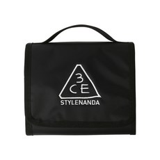 3CE 워시 백 브러쉬 파우치 스몰, BLACK, 1개