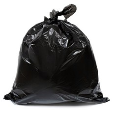 [韓國製造] DAMDA PLASTIC 垃圾用打結塑膠袋 黑色 100入, 60L, 1個