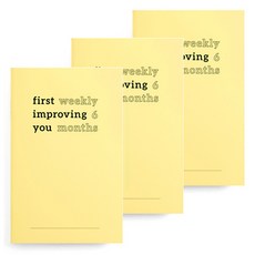 바이풀디자인 쉽게 시작하는 나의 캐쉬플래너 주간, 레몬크림, 3개