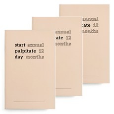 by.fulldesign My Cash Planner 年度者輕鬆啟動, 皮膚米色, 3個