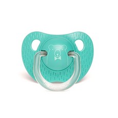 suavinex Meaningful Life矽膠安撫奶嘴, 第2階段(6個月以上), Green Bear, 1個