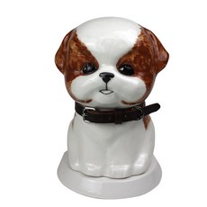 디토이 반려동물 유골함 시츄 화이트 + 브라운, 1개