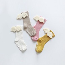 JOY MULTI 天使翅膀造型中筒襪 4雙