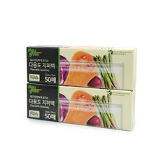 Maygreen 多功能保鮮夾鏈袋 大 25 x 30 cm 50入, 2個