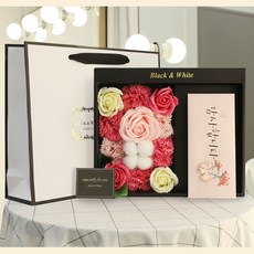 EPLYN 花朵裝飾禮物盒+購物袋, 粉色的