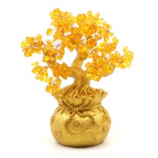 BIOSSHOP 黃水晶木架, 金子, 1個