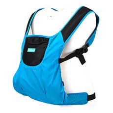 Mombuka 超輕便背帶+純棉墊, 藍色