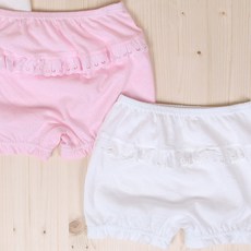 Organic Boom 女童蕾絲四角內褲 2入