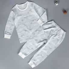Organic Boom 男童 Gureumi 夏季換季長袖內衣套裝