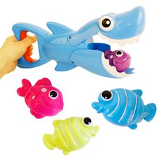 JOYTOY 鯊魚獵人浴玩具套組牛, 混色