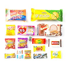 緞帶點心零食禮盒 C款, 16種零食餅乾, 1組