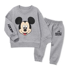 Little rabbit 孩童米奇長袖上衣褲子套裝