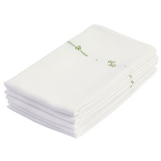 밤부베베 순한대나무 솜사탕 사각 천 기저귀, 아이보리, 5개