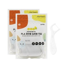 엠에스덴탈 PLA 유아용 치실, 7.3cm, 80개입, 2개