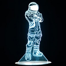 홈마인 LED 3D 무드등 캐릭터 시리즈 I2 type, I205 우주인