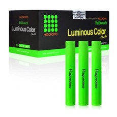 HAGOROMO 碳酸螢光粉筆, 黃綠色, 72支