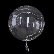 WOW PARTY KOREA 工藝專用 PVC 波浪氣球 50cm, 透明, 5個