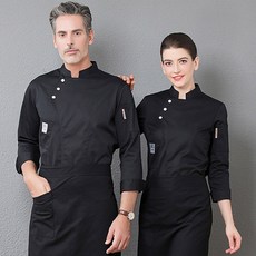 lovinglab 男女通用長袖按扣廚師服上衣 CLT-05