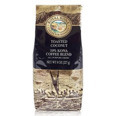 RoyalKona 科納混合咖啡 烤椰子風味, 萬能磨, 227克, 未研磨