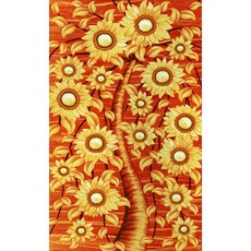 JoyJasu 11CT 十字繡印花套裝 180301 黃金招財向日葵, 1套, 混色