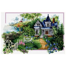 JoyJasu 11CT 印花十字繡套組 100203 summer comes, 1套, 混合色