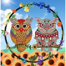 Joy Cross Stitch 11 計數 Cross Stitch 印花套組 291001 神秘貓頭鷹, 1套, 混色