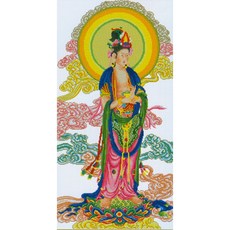 Joy十字繡 11針十字繡 印刷包裝組 50301 佛像, 1套, 混色