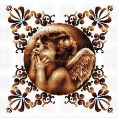 Joy十字繡 11針十字繡 印花包裝組 40308 baby angel, 1套, 混色