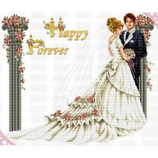 Joy 十字繡 11 支十字繡印花套組 41107 幸福婚禮, 1套, 混色