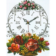 Joy Cross Stitch 11 計數 Cross Stitch 打印包裝套組 110104 野餐玫瑰, 1套, 混色