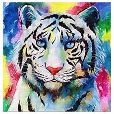 Joy十字繡 11CT 印花十字繡材料包套組 290401 Fantastic Tiger, 1套, 混合色