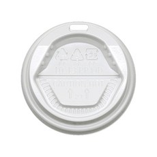 로엔그린 뷰리드 종이컵 뚜껑 반개폐 흰색 85 x 25 mm, 1개입, 1000개, 머그리드형